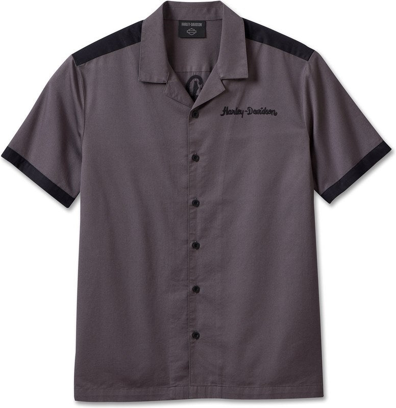 Harley-Davidson Shirt-Woven  Blackened Pearl | 96618-23VM