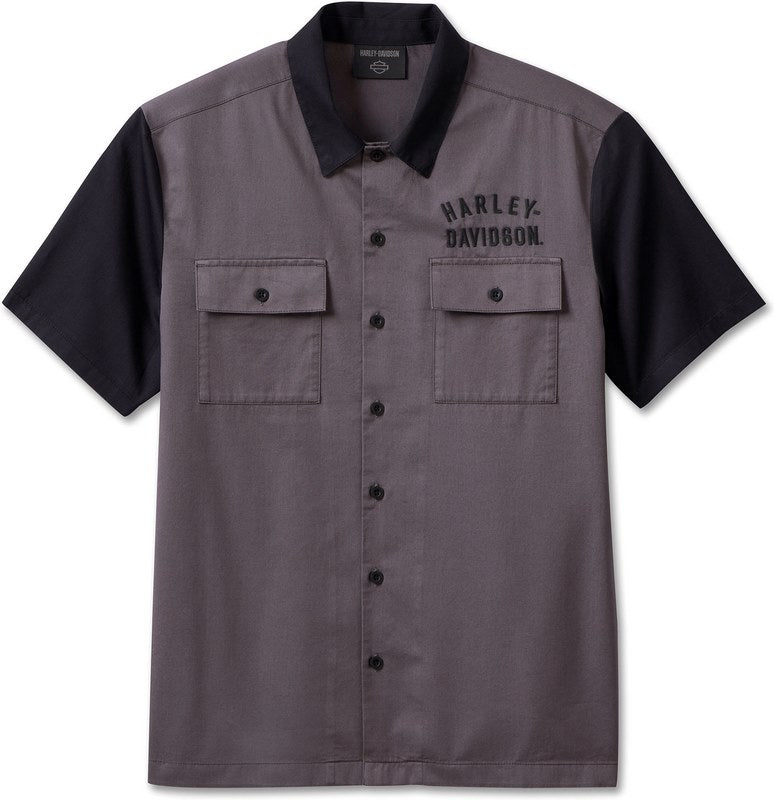 Harley-Davidson Shirt-Woven  Blackened Pearl | 96622-23VM