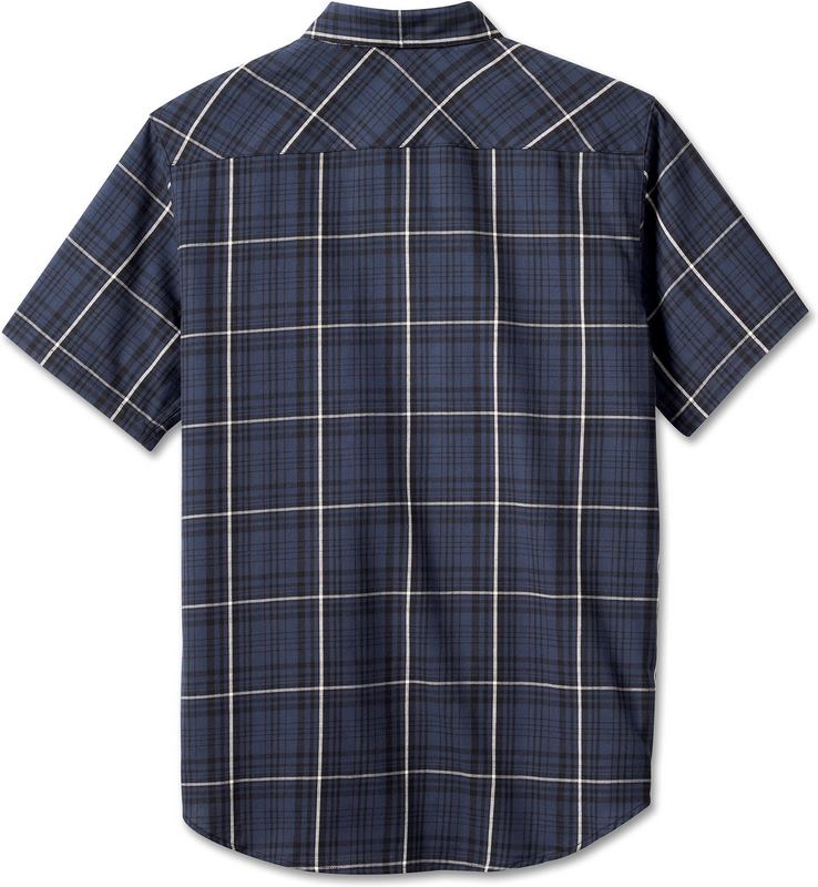 Harley-Davidson Shirt-Woven  Blue Plaid | 96628-23VM
