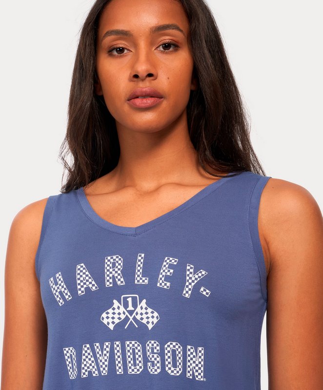 Harley-Davidson Tank-Knit  Gray Blue | 96630-22VW