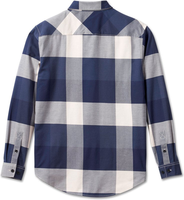 Harley-Davidson Shirt-Woven  Yarn Dyed Plaid-Peacoat | 96635-23VM