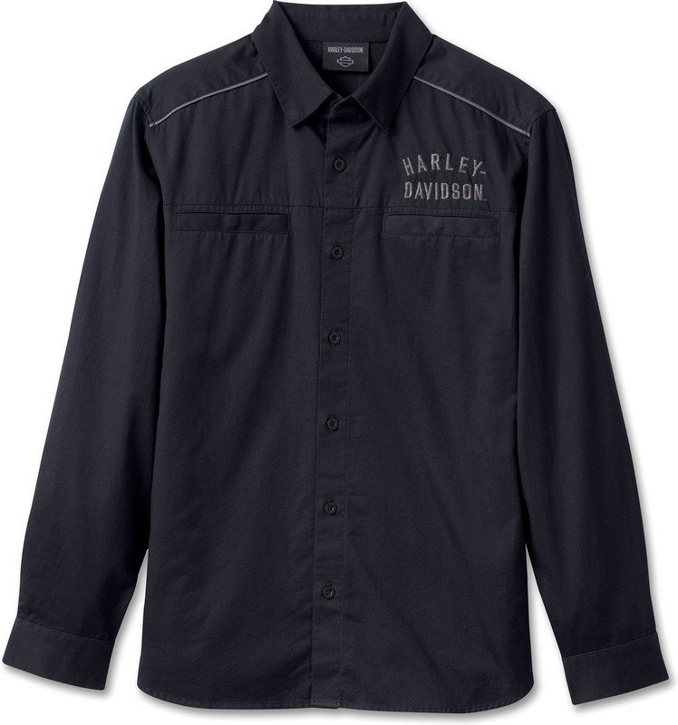 Harley-Davidson Shirt-Woven  Black Beauty | 96636-23VM
