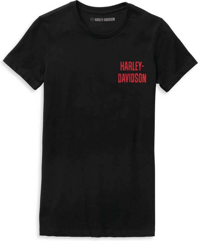 Harley-Davidson Forever Freedom Eagle T-Shirt For Women  Black Beauty 2 | 96637-22VW