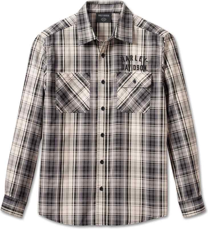 Harley-Davidson Shirt-Woven  Black Plaid | 96638-23VM