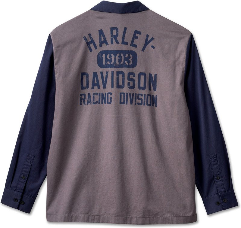 Harley-Davidson Shirt-Woven  Blackened Pearl | 96641-23VM