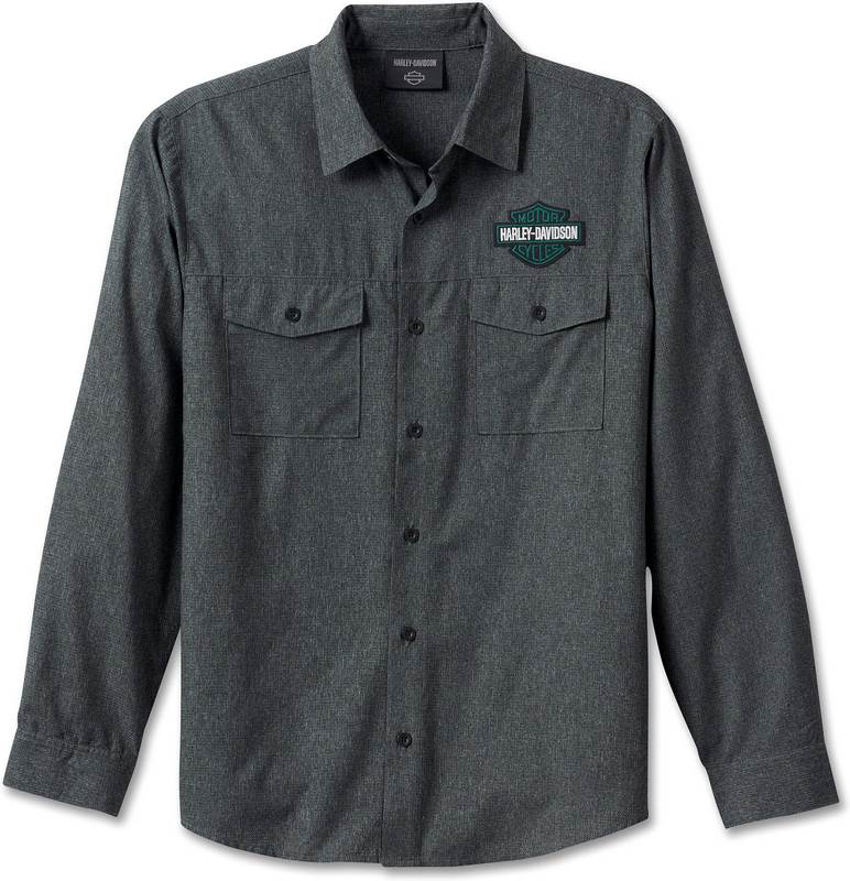 Harley-Davidson Shirt-Woven  Black Beauty | 96648-23VM