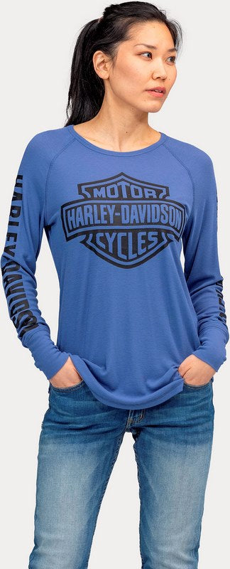 Harley-Davidson Tee-Knit  Gray Blue | 96653-22VW