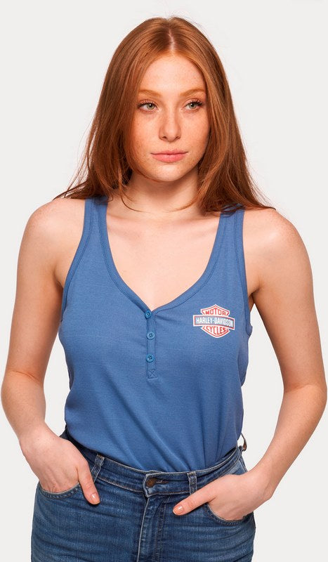 Harley-Davidson Tank-Knit  Federal Blue | 96655-22VW