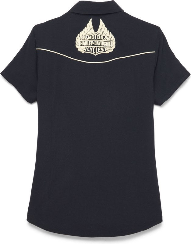 Harley-Davidson Shirt-Woven  Black Beauty 2 | 96659-22VW