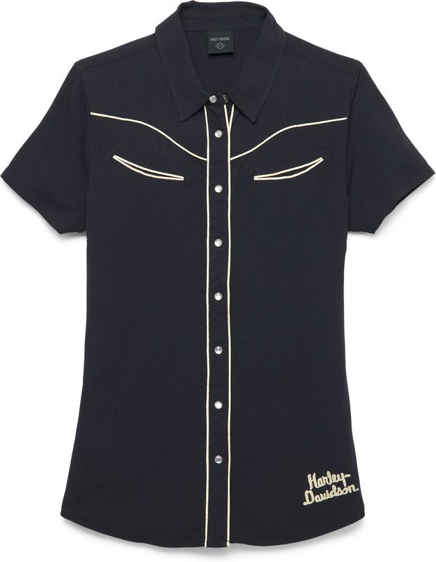 Harley-Davidson Shirt-Woven  Black Beauty 2 | 96659-22VW