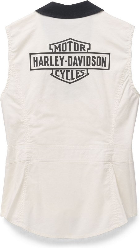 Harley-Davidson Shirt-Woven  Cloud Dancer | 96660-22VW