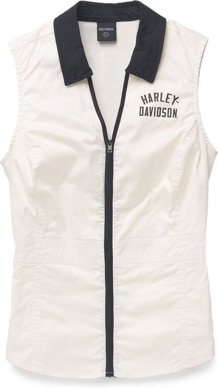 Harley-Davidson Shirt-Woven  Cloud Dancer | 96660-22VW