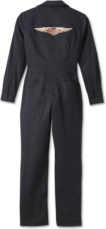 Harley-Davidson Women'S 120Th Anniversary Speedbird Coverall  Black Beauty | 96664-23VW