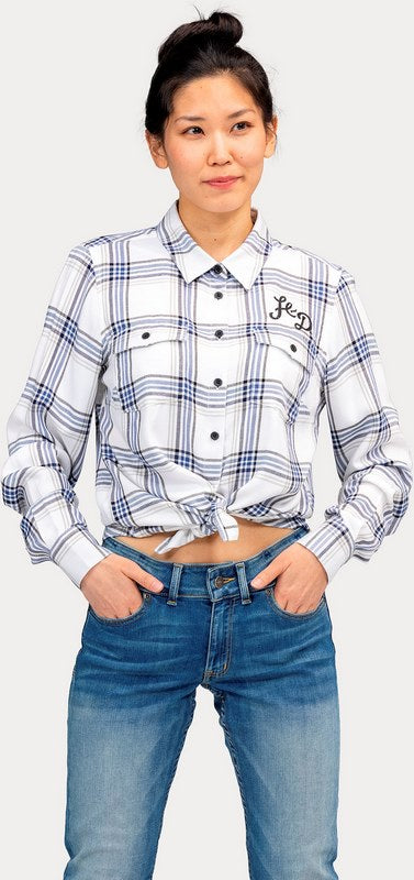 Harley-Davidson Shirt-Woven  Yarn Dyed Plaid-Bright White | 96665-22VW