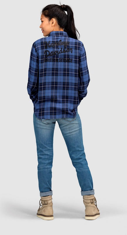 Harley-Davidson Shirt-Woven  Yarn Dyed Plaid-Peacot | 96666-22VW