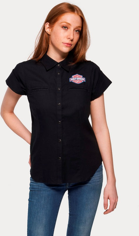 Harley-Davidson Shirt-Woven  Black Beauty 2 | 96673-22VW