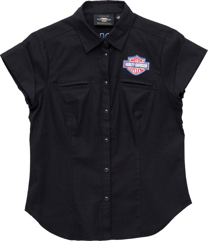 Harley-Davidson Shirt-Woven  Black Beauty 2 | 96673-22VW
