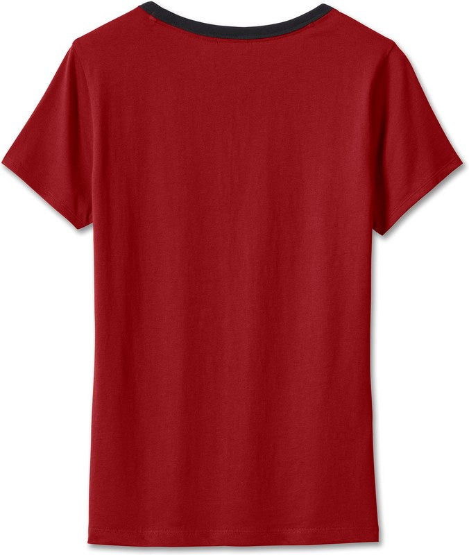Harley-Davidson Women'S 120Th Anniversary Speedbird Diamond Scoopneck Tee  Merlot | 96695-23VW