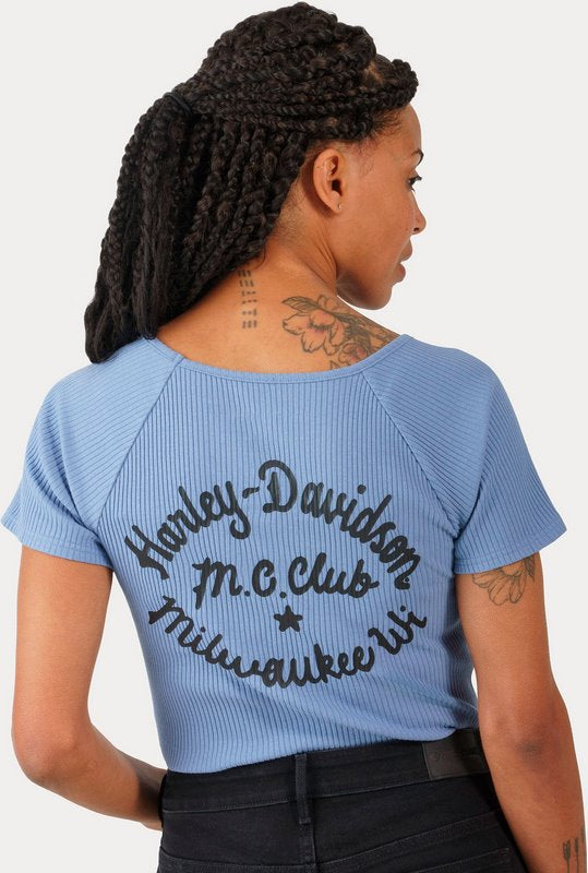 Harley-Davidson Tee-Knit  Colonial Blue | 96701-23VW