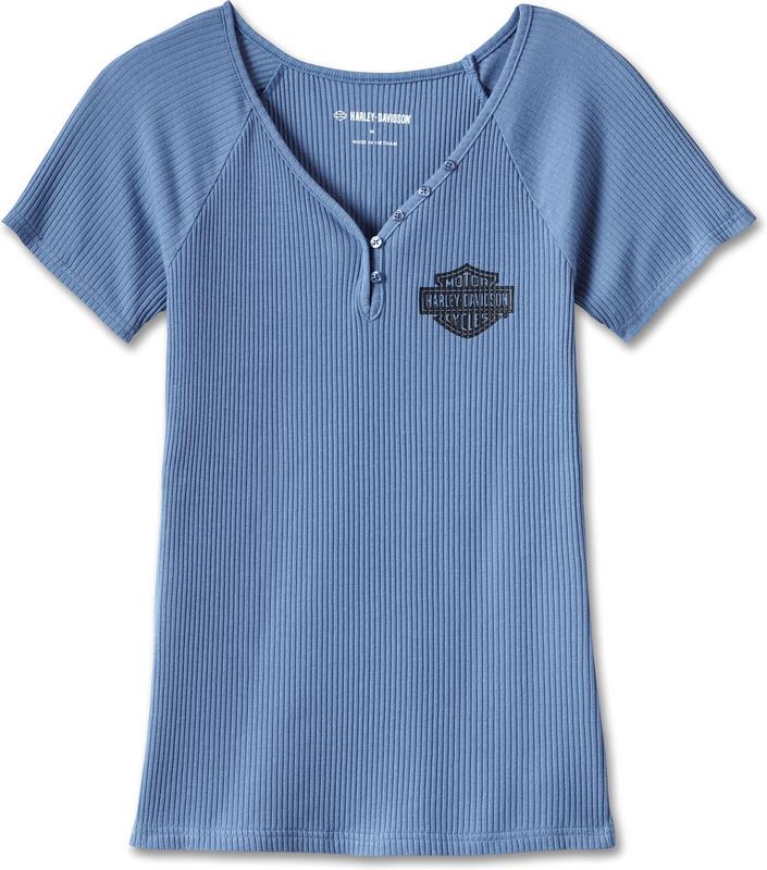 Harley-Davidson Tee-Knit  Colonial Blue | 96701-23VW