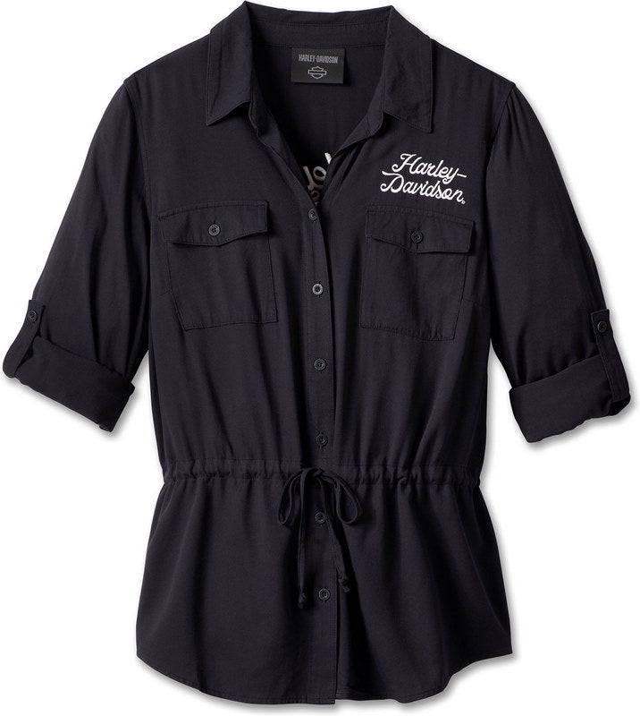 Harley-Davidson Shirt-Woven  Black Beauty | 96751-23VW