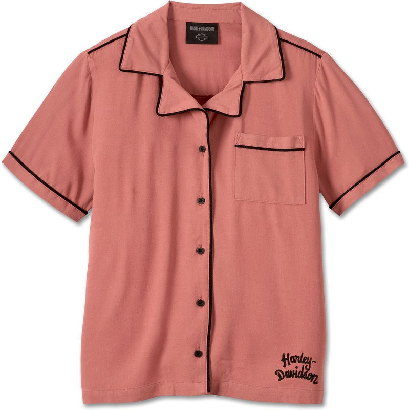 Harley-Davidson Shirt-Woven  Light Mahogany | 96754-23VW
