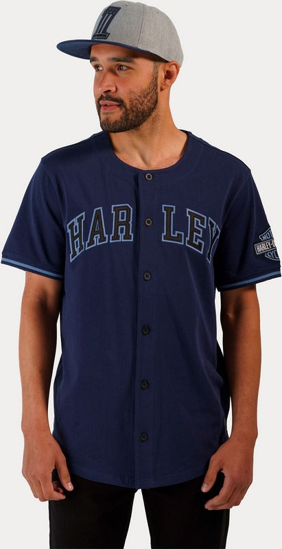 Harley-Davidson Men'S Hometown Baseball Shirt  Caban | 96801-23VM