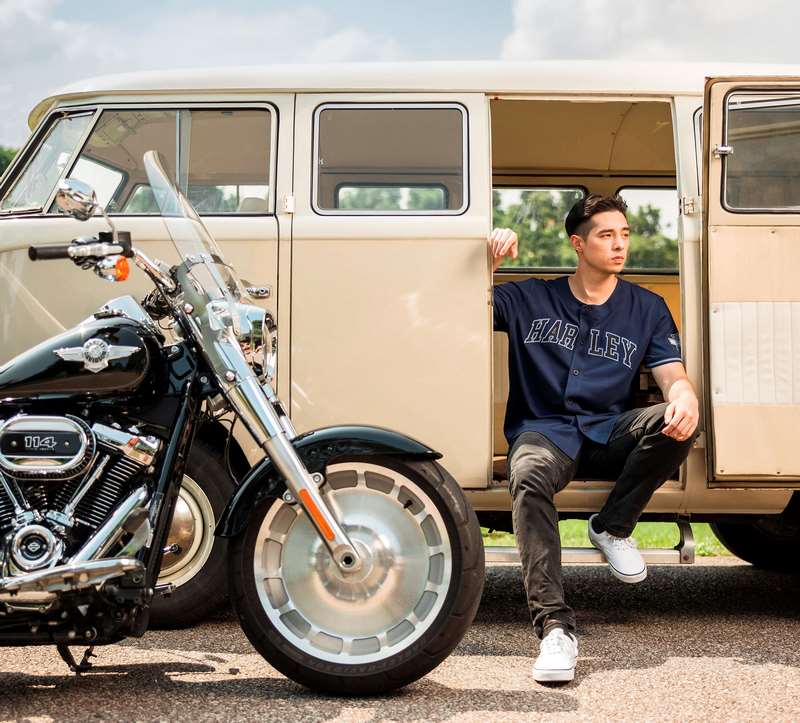 Harley-Davidson Men'S Hometown Baseball Shirt  Caban | 96801-23VM