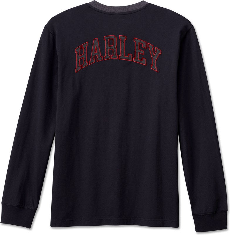 Harley-Davidson Henley-Knit  Black Beauty | 96844-23VM