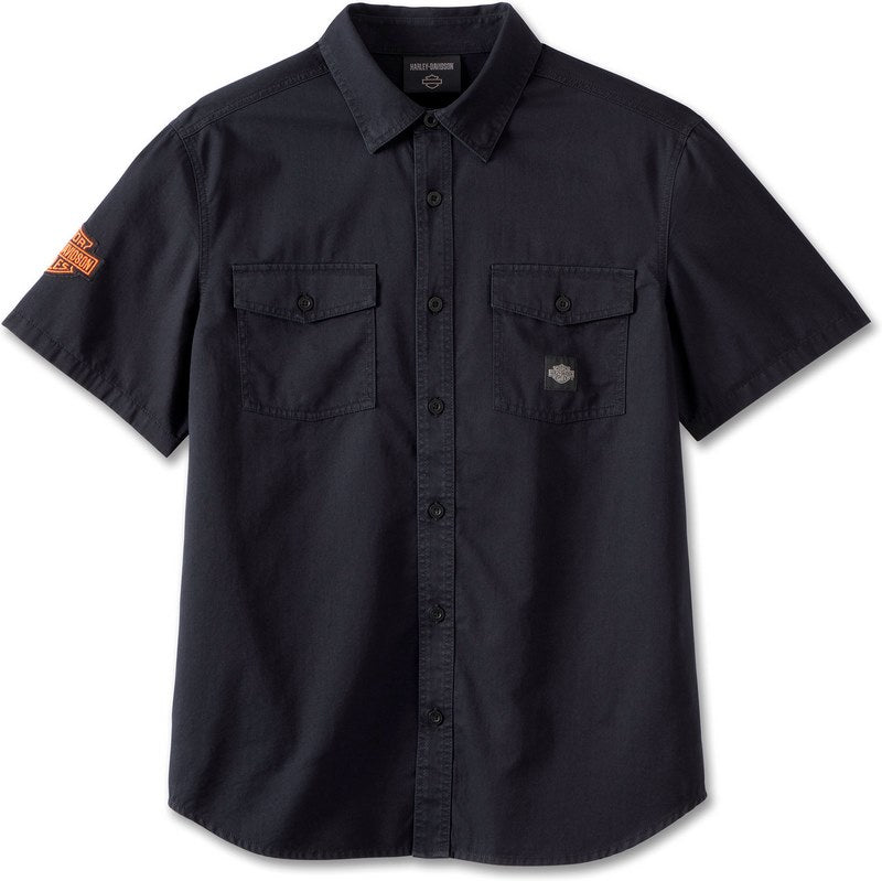 Harley-Davidson Shirt-Woven  Black Beauty | 96853-23VM