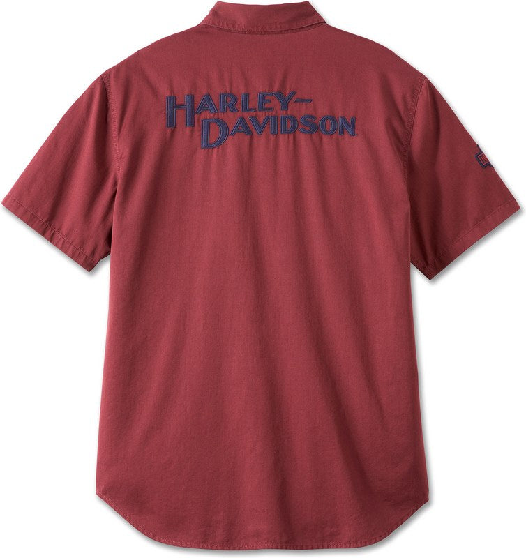 Harley-Davidson Shirt-Woven  Decadent Chocolate | 96854-23VM