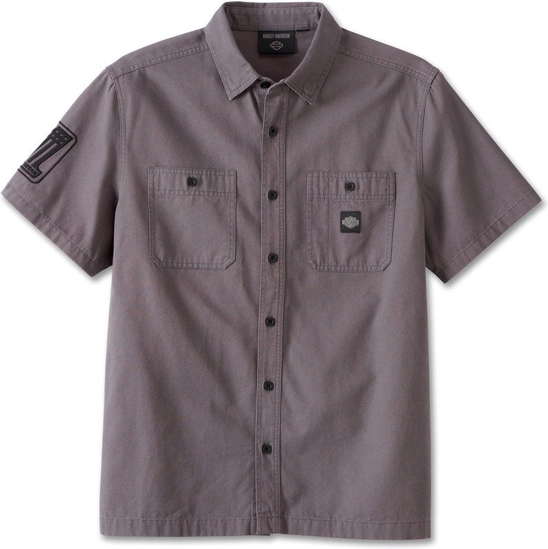 Harley-Davidson Shirt-Woven  Blackened Pearl | 96859-23VM