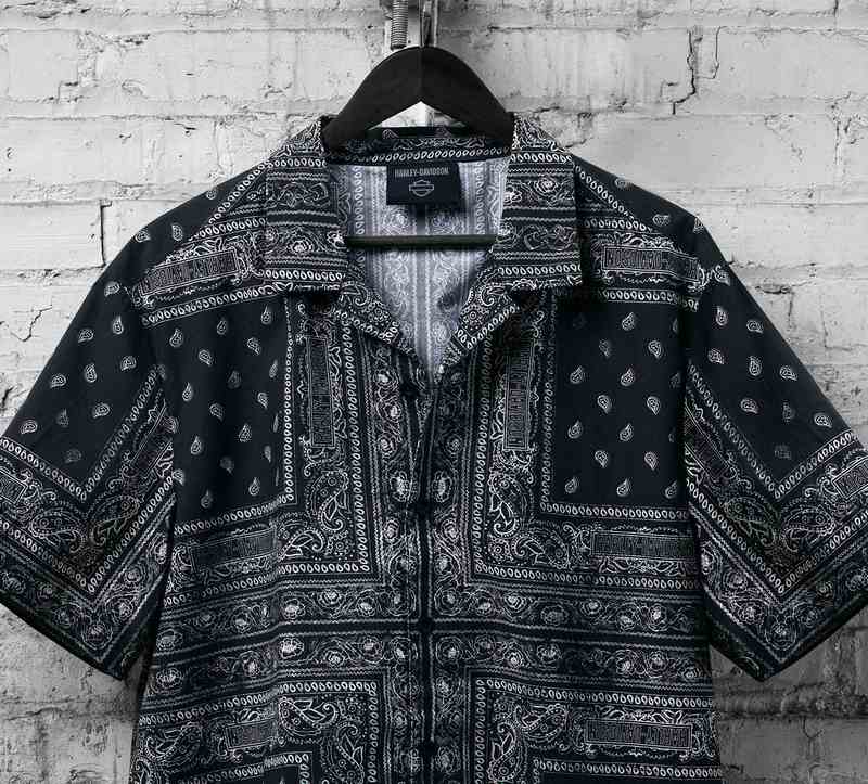 Harley-Davidson Shirt-Woven  Black Beauty Print | 96861-23VM