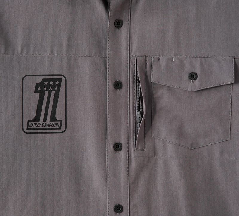 Harley-Davidson Shirt-Woven  Blackened Pearl | 96865-23VM