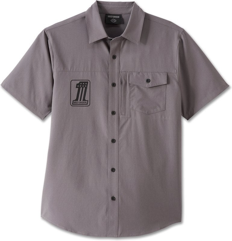 Harley-Davidson Shirt-Woven  Blackened Pearl | 96865-23VM