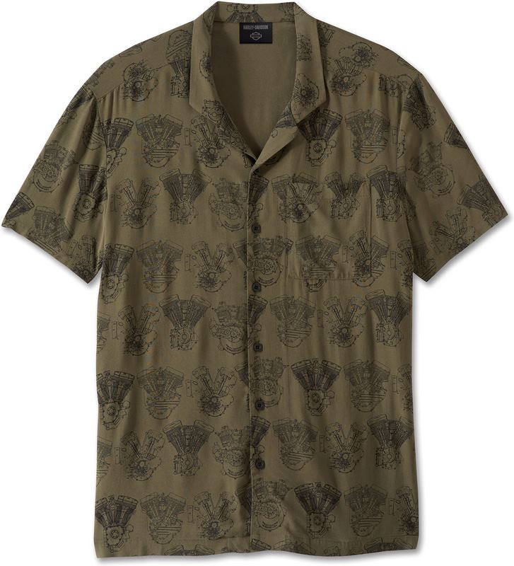 Harley-Davidson Shirt-Woven  Individual all-over print | 96868-23VM