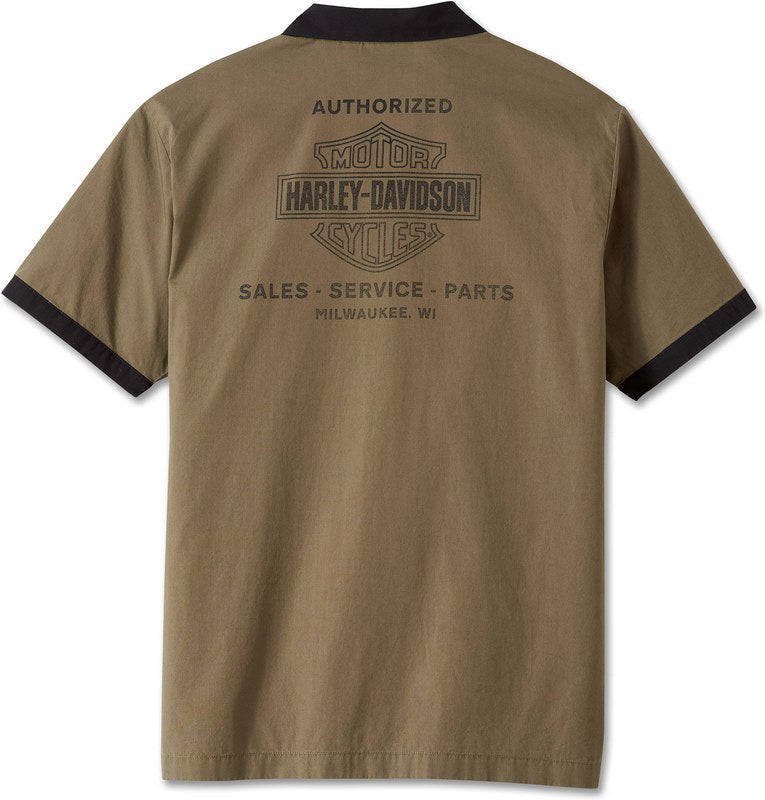 Harley-Davidson Shirt-Woven  Grape Leaf | 96871-23VM