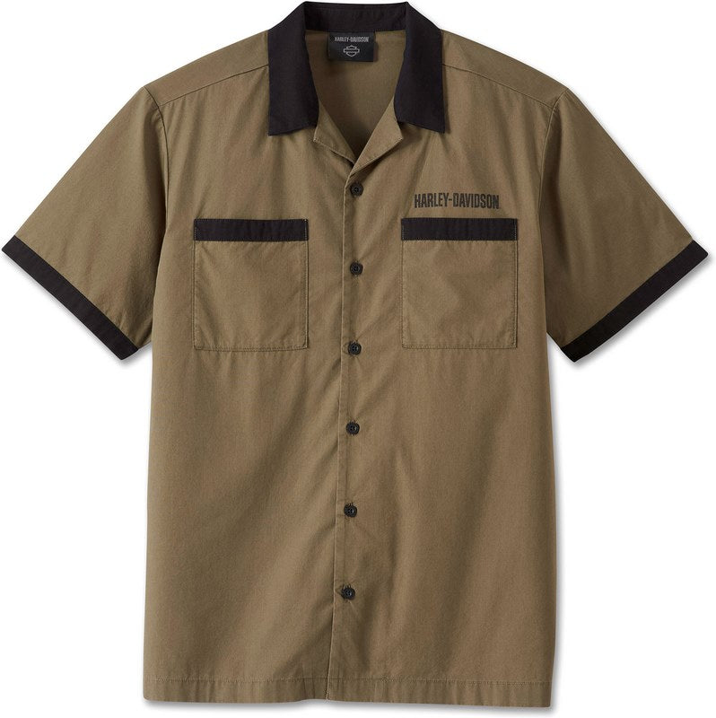 Harley-Davidson Shirt-Woven  Grape Leaf | 96871-23VM