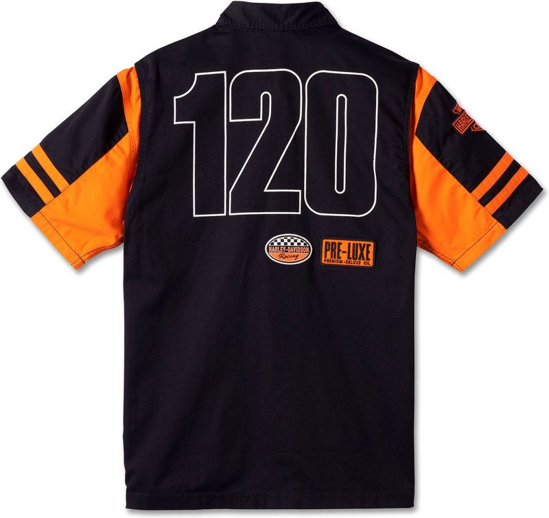 Harley-Davidson Men'S 120Th Anniversary Shirt  Colorblock-Design-Harley Orange | 96872-23VM