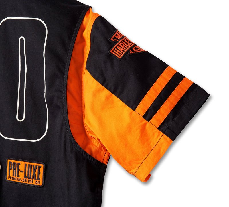 Harley-Davidson Men'S 120Th Anniversary Shirt  Colorblock-Design-Harley Orange | 96872-23VM