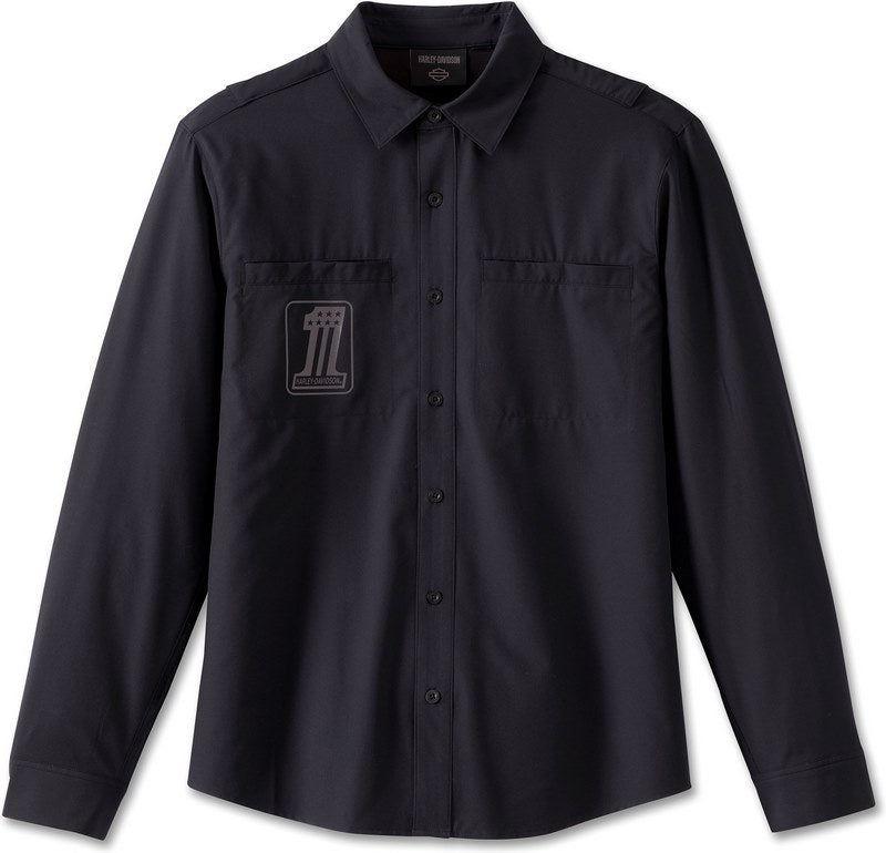 Harley-Davidson Shirt-Woven  Black Beauty | 96882-23VM