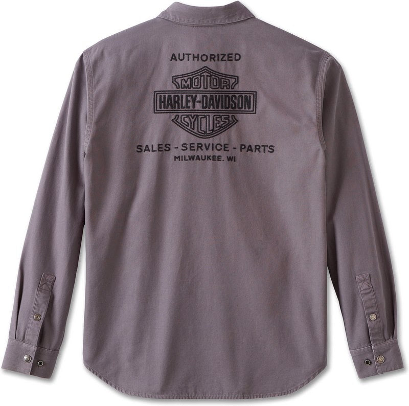 Harley-Davidson Shirt-Woven  Blackened Pearl | 96884-23VM