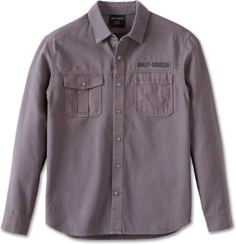 Harley-Davidson Shirt-Woven  Blackened Pearl | 96884-23VM