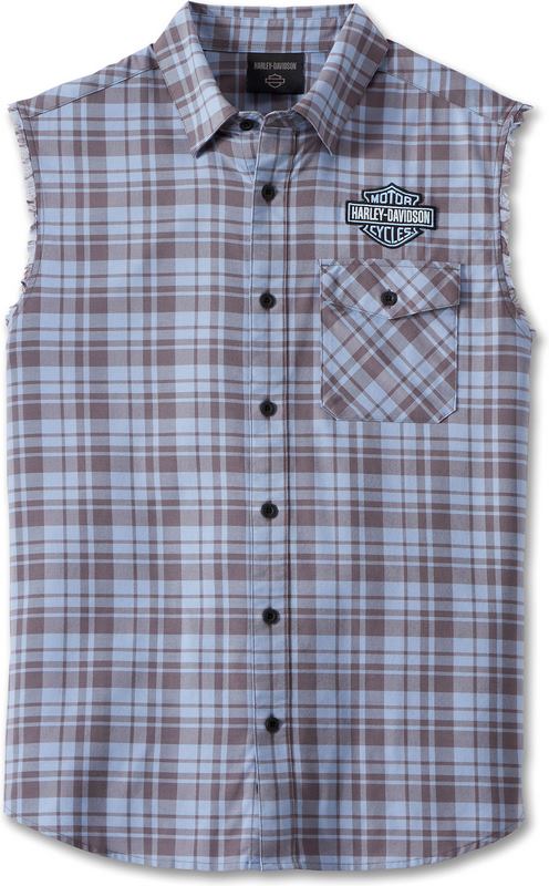 Harley-Davidson Blowout-Woven  Blue Plaid | 96888-23VM