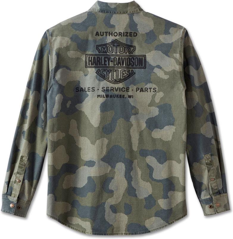 Harley-Davidson Men'S Street Surplus Shirt  Individual all-over print | 96890-23VM