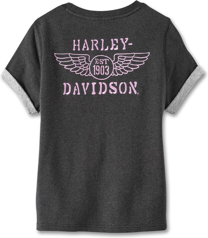Harley-Davidson Pullover-Knit  Black Beauty Heather | 96895-23VW