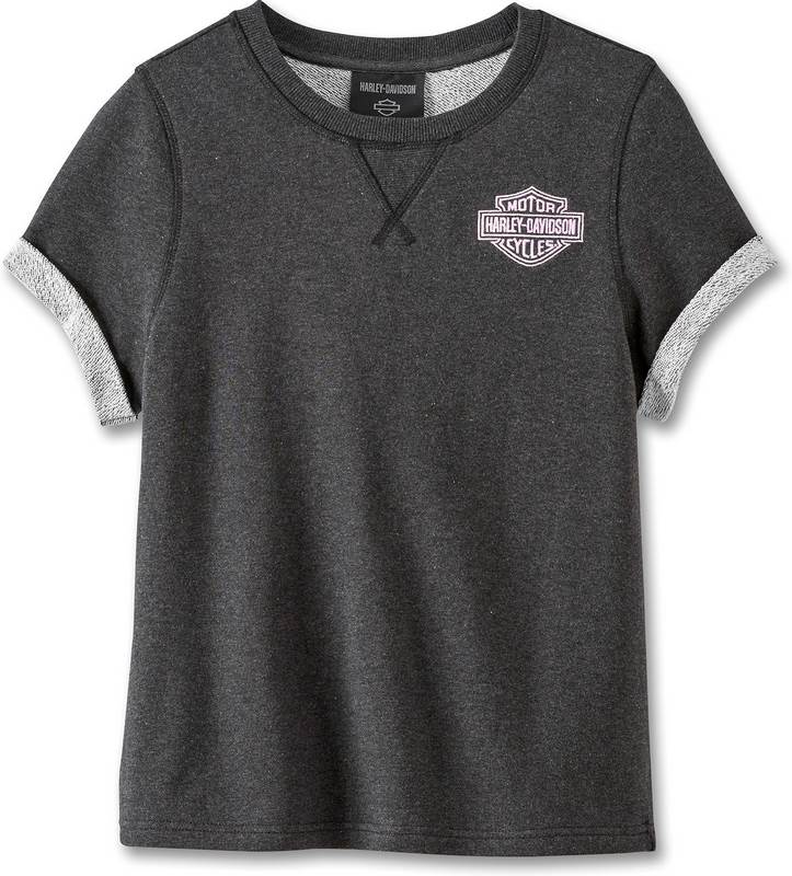 Harley-Davidson Pullover-Knit  Black Beauty Heather | 96895-23VW