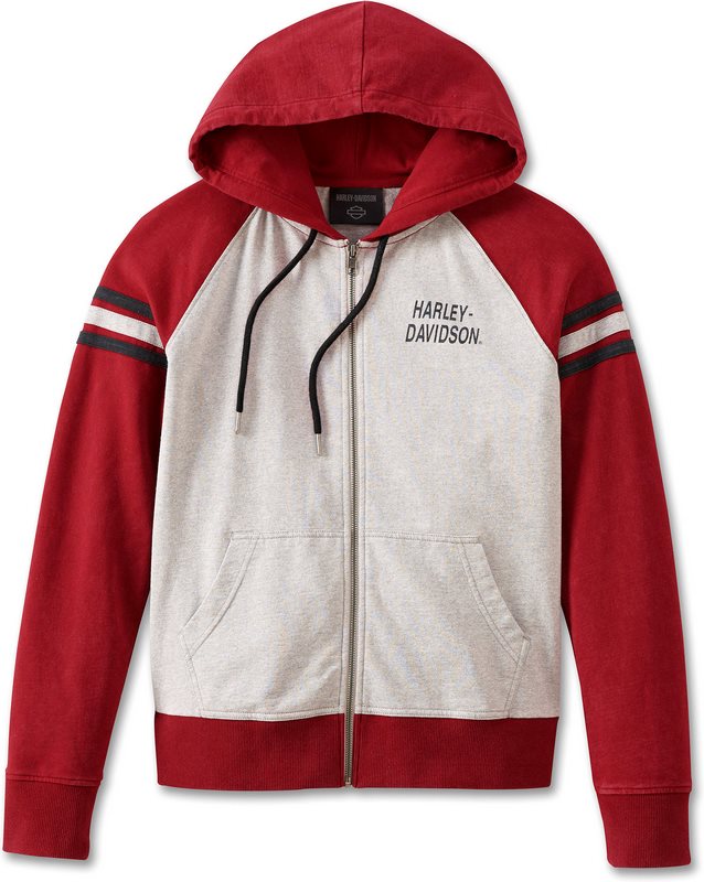 Harley-Davidson Hoodie-Knit  Colorblock-Design-Winery | 96898-23VW