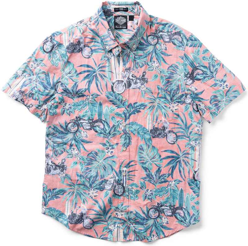 Harley-Davidson Reyn Spooner Hawaiian Shirt  Orange | 96915-23VM
