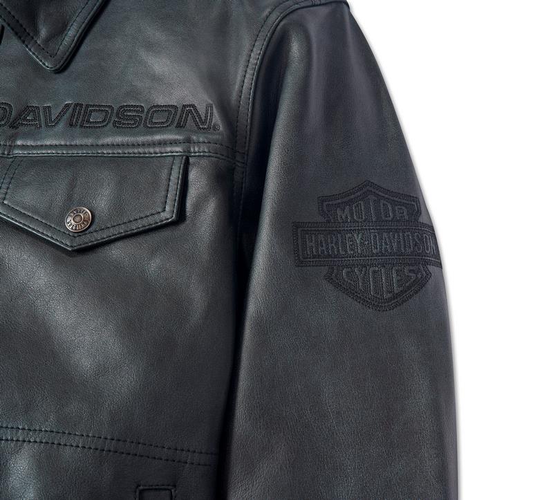 Harley-Davidson Jacket-Leather  Black leather | 97002-24VM
